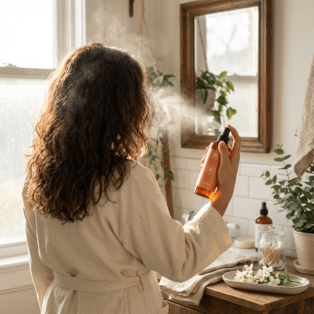 Jasmine Scented Hair Mist - Handcrafted Floral Radiance | The Earthen Hollow - The Earthen Hollow