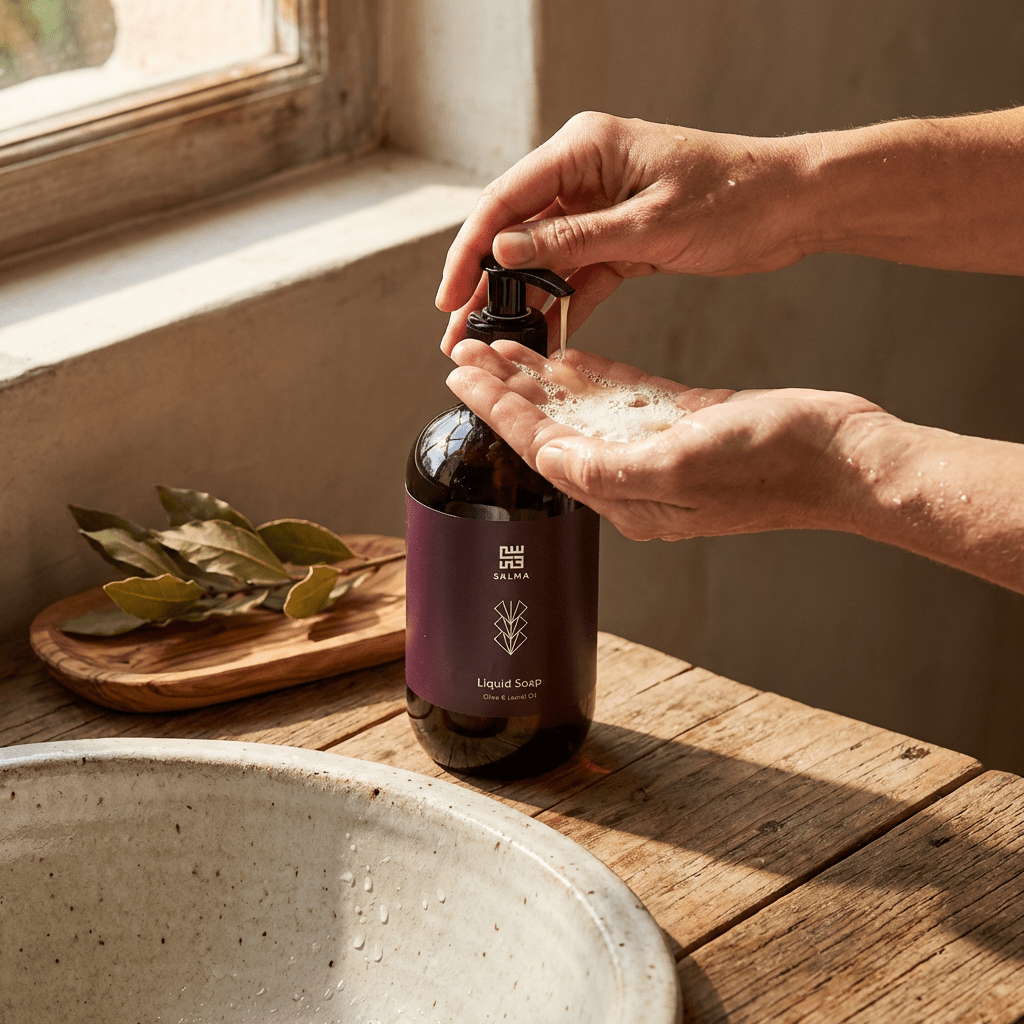 Olive & Laurel Oil Liquid Soap - Gentle Handcrafted Cleansing Ritual | The Earthen Hollow - The Earthen Hollow