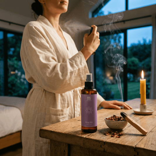 Rose and Oud Body Mist - Handcrafted Scent Ritual | The Earthen Hollow - The Earthen Hollow