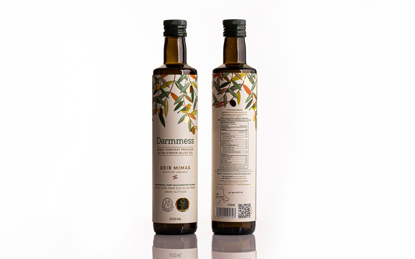 Darmmess Extra Virgin Olive Oil - 500ml - The Earthen Hollow