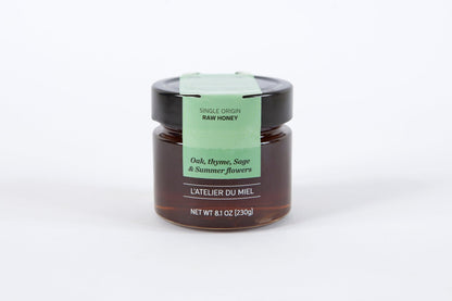 Jar of L'Atelier Du Miel Shouwen Valley raw honey from Lebanese wildflowers