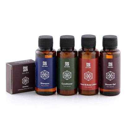 Salma Loves Beauty pure jasmine travel gift set with five travel size pieces