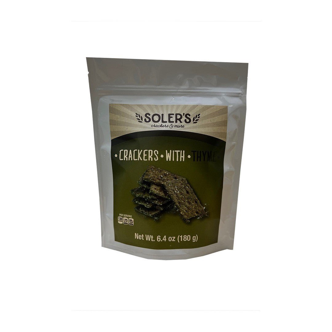 Soler's Crackers With Thyme - 180g - The Earthen Hollow